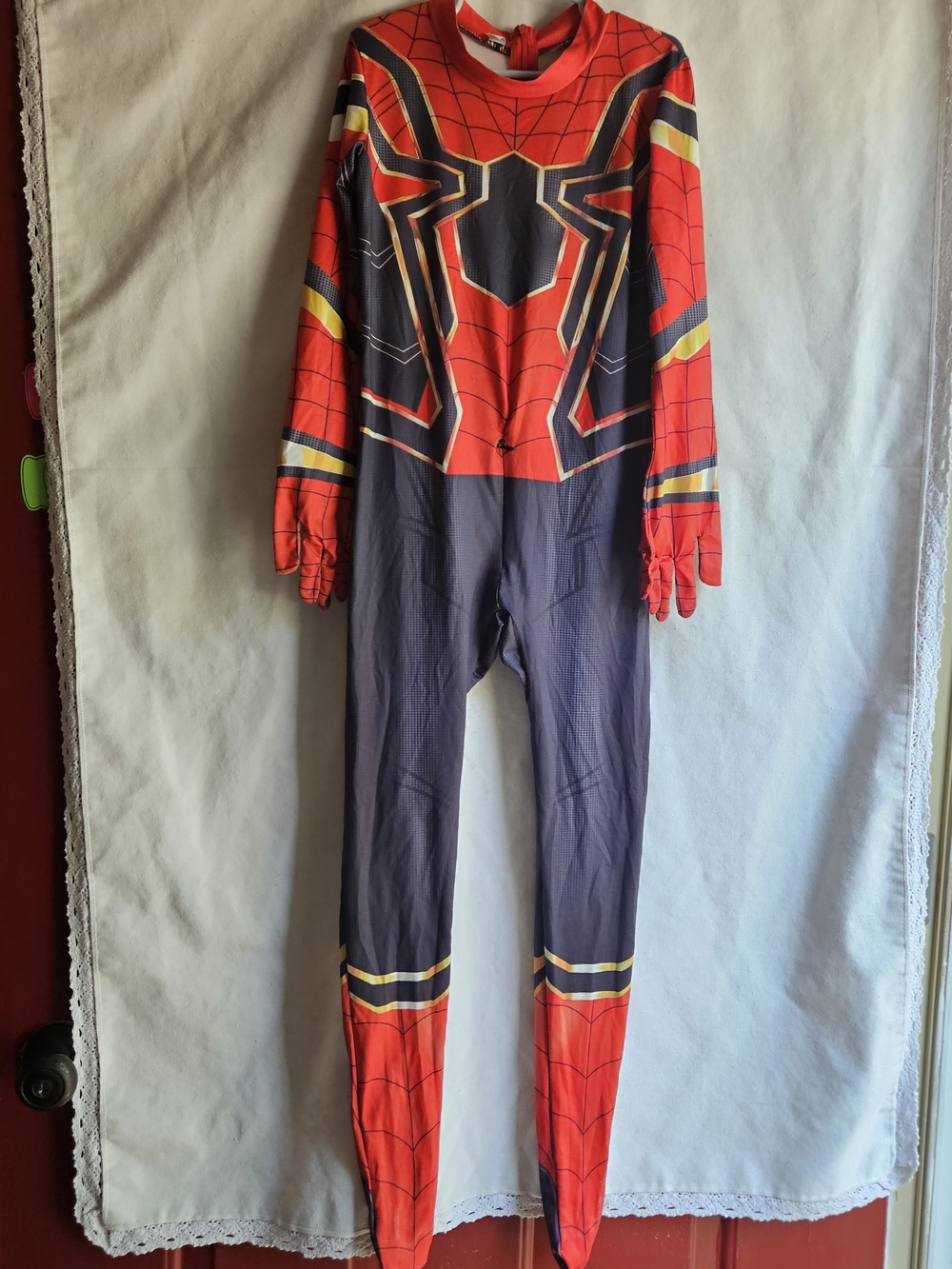 Spider-Man Kids Bodysuit Costume Size 120 (5-6)  Halloween